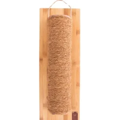 MARTIN SELLIER Griffoir rondin pour chat en bambou coloris beige Up and Down - 55 cm