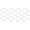 NORTENE Grillage Galvanex maille hexagonale 1,3 cm Acier galvanisé Gris L2,50 m x H100 cm
