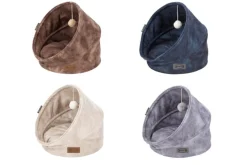 SCRUFFS Grotte pour chat gris Kensington – Taille 44 x 44 x 48 cm