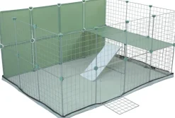 ZOLUX Habitat Neopark Life pour lapin coloris vert – 140 x 105 x 70 cm
