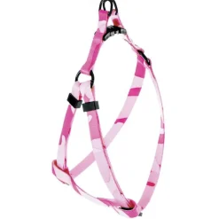 MARTIN SELLIER Harnais baudrier Camouflage pour chat coloris rose