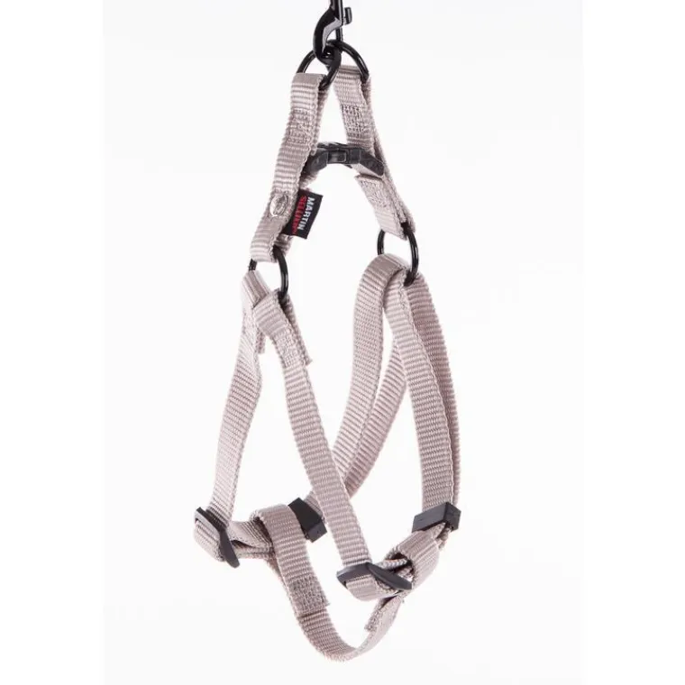 MARTIN SELLIER Harnais baudrier réglable gris pour chien - 1,6x35/50 cm