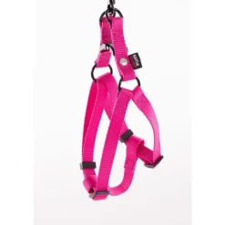 MARTIN SELLIER Harnais baudrier réglable rose pour chien - 1,6x35/50 cm