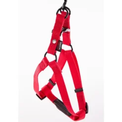 MARTIN SELLIER Harnais baudrier réglable rouge pour chien - 2,5x70/90 cm