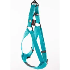 MARTIN SELLIER Harnais baudrier réglable turquoise pour chien - 4x90/110 cm