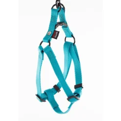 MARTIN SELLIER Harnais baudrier réglable turquoise pour chien - 1,6x35/50 cm