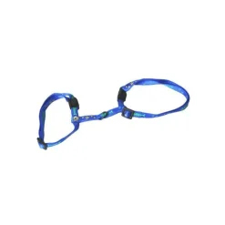 MARTIN SELLIER Harnais chat noir à motif 10 mm - 35/50 cm