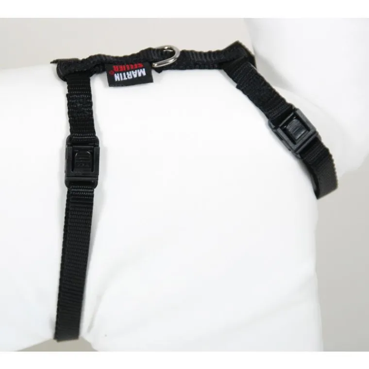 MARTIN SELLIER Harnais chat nylon noir 1-35/50 cm