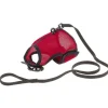 FERPLAST Harnais pour lapin ou chat en filet nylon coloris rouge Jogging – XL