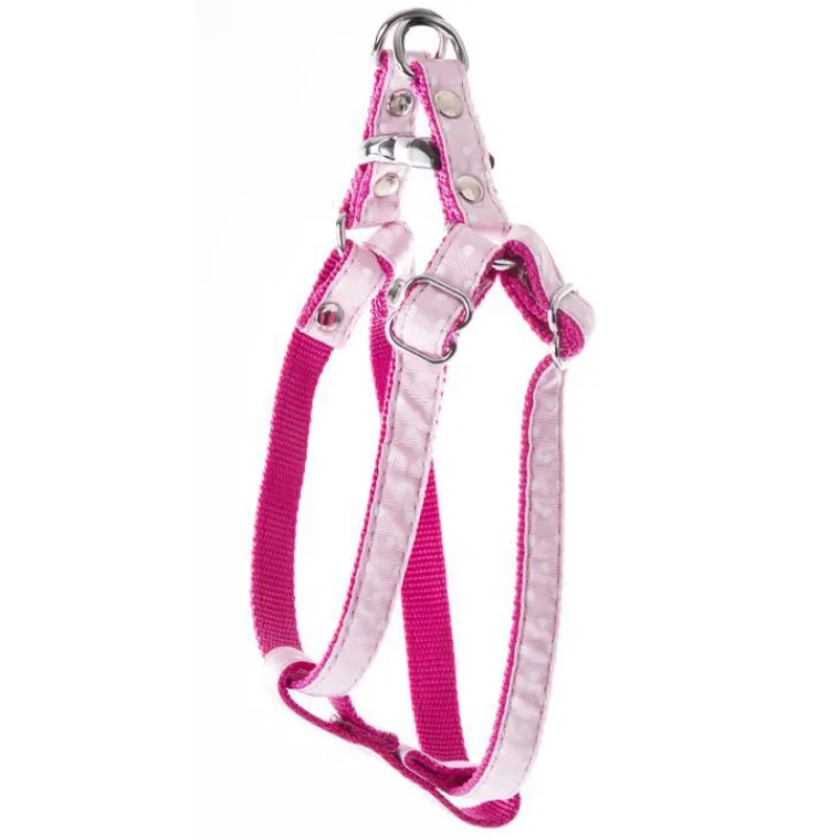 MARTIN SELLIER Harnais rose à pois taille XS 15/23-33