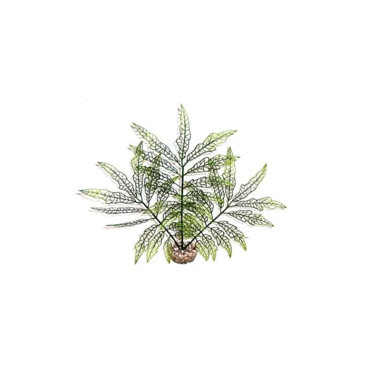 LABEO Herbe déco verte en plastique 30 cm