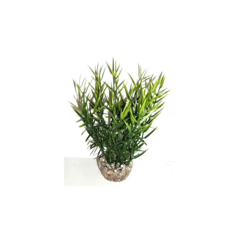 LABEO Herbe marine verte en plastique 16 cm