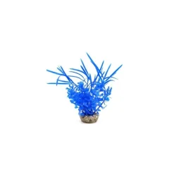 LABEO Herbe papillon bleue en plastique 15 cm