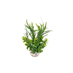 LABEO Herbe papillon verte en plastique 15 cm