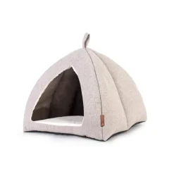 BUBIMEX Igloo douillet pour petit mammifère coloris beige - 25 x 25 x 21 cm