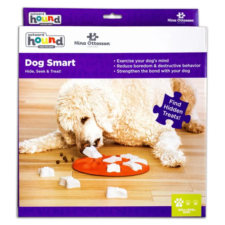 NINA OTTOSSON Jeu d'intelligence pour chien coloris orange Smart niveau 1 - 28 x 4 cm