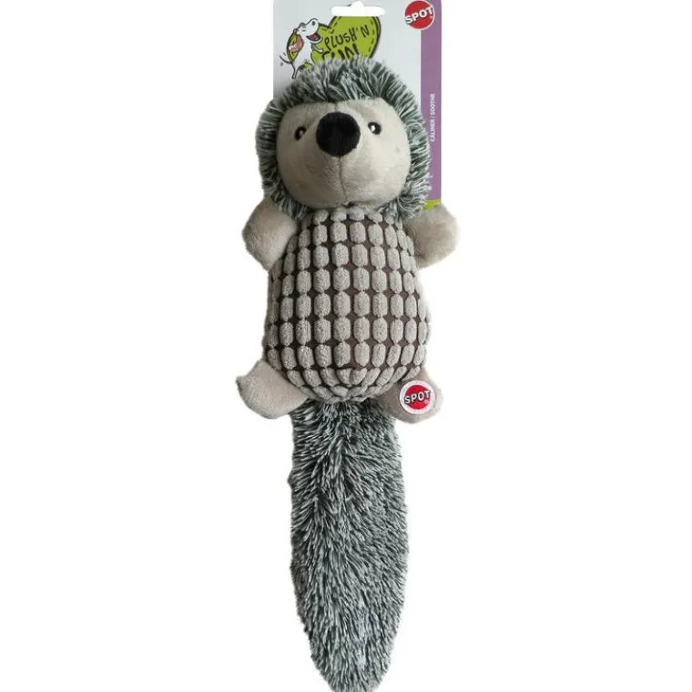 GIRARD Jouet chien herissoft gris spot 40cm