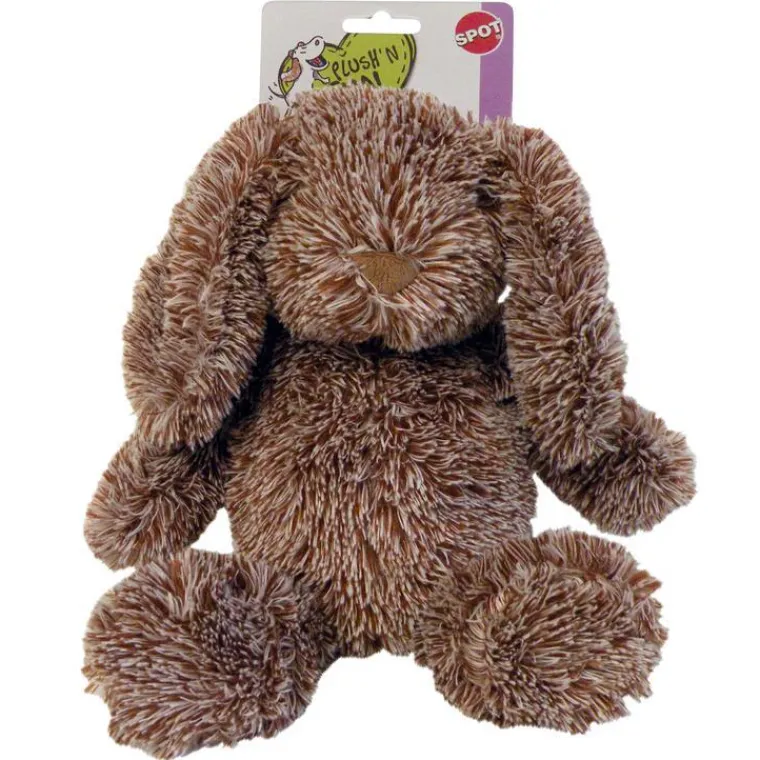SPOT Jouet chien lapins calins marron 32cm