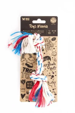 MARTIN SELLIER Jouet corde pour chien tricolore - 16 cm