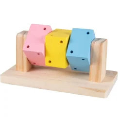 EUROPET jouet cube rotatif bois pour rongeurs
