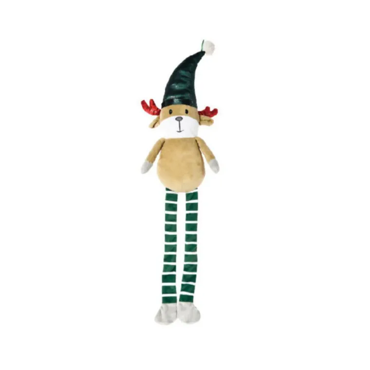 BUBIMEX Jouet de Noël pour chien peluche renne XXL coloris multicolore - 80 cm