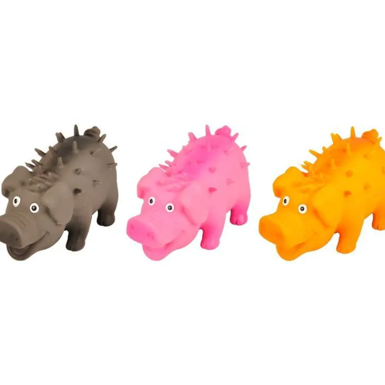 FLAMINGO Jouet en latex pour chien forme cochon - 10 cm