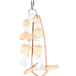 FLAMINGO Jouet oiseau batonnets coloris bois en corde naturelle - 22 cm
