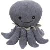TRIXIE Jouet peluche en polyester recyclé Be Nordic octopus Ocke - 25 cm