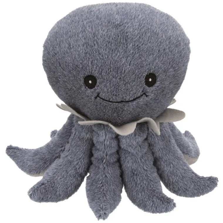 TRIXIE Jouet peluche en polyester recyclé Be Nordic octopus Ocke - 25 cm