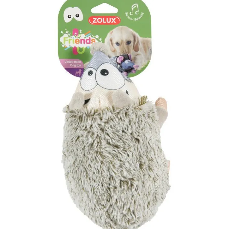 ZOLUX Jouet peluche sonore hérisson gris 37x16x15 cm