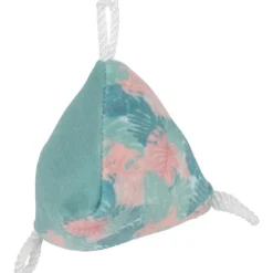 ZOLUX Jouet pour chat coloris bleu feuille pyramide Ethi'cat - 6,5 x 4,2 x 6,4 cm