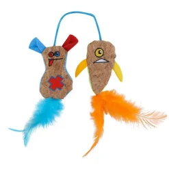 WOUAPY Jouet pour chat coloris multicolore Stranger Les Jumeaux - 8 x 7,5 x 2 cm