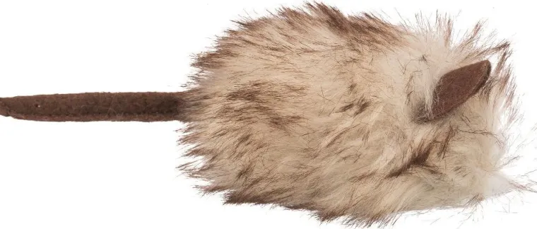 TRIXIE Jouet pour chat en peluche coloris multicolore souris avec catnip - 9 cm