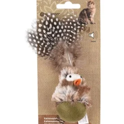 FLAMINGO Jouet pour chat Natura Delight Wobbler Oiseau avec son - 16 cm
