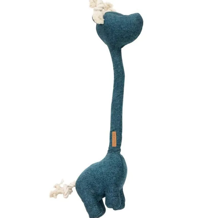EUROPET Jouet pour chien coloris bleu peluche girafe D&D Home George - 20 x 10 x 52 cm