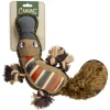 DUVOPLUS Jouet pour chien coloris marron peluche ornithorynque Canvas - 34 x 21 x 6 cm