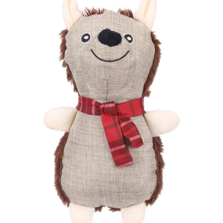 FLAMINGO Jouet pour chien coloris marron peluche de Noël hérisson Mazikee - 25 cm