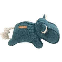 EUROPET Jouet pour chien coloris bleu peluche hippopotame D&D Home Emmy - 30 x 14 x 15 cm