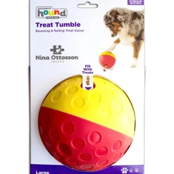 NINA OTTOSSON Jouet pour chien coloris rouge balle à friandises – Taille L
