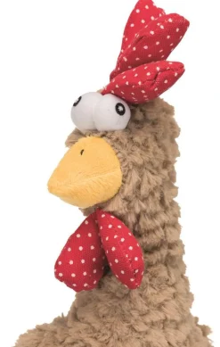 TRIXIE Jouet pour chien en peluche coloris multicolore peluche coq avec son original - 60 cm