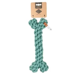 D ET D HOME Jouet pour chien forme os en corde bleu D&D Home Dente taille L - 30 cm