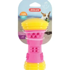 ZOLUX Jouet pour chien haltère Sunset 16 cm en TPR rose Ø 7,5 x 15 cm
