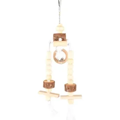 FLAMINGO Jouet pour oiseaux avec clochette blanc