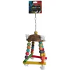 TYROL Jouet pour oiseaux en bois Coco Boule Pako Sport – 35 cm