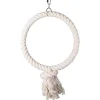 FLAMINGO Jouet pour perroquet coloris crème en coton Hakan brosse anneau naturel – Taille XL