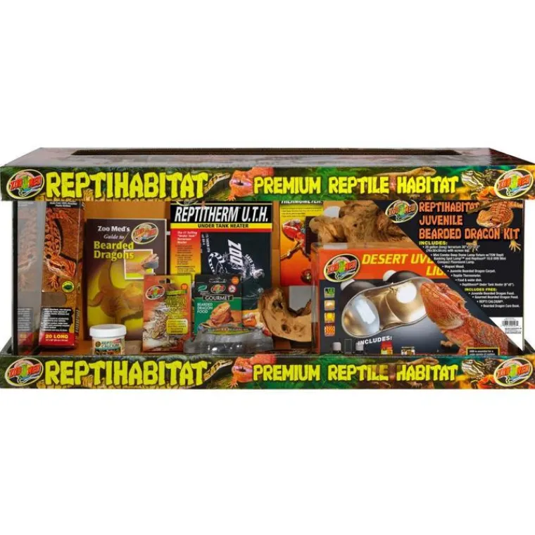 ZOOMED Kit de démarrage pour terrarium coloris noir pogona juvénile dragon – 76 x 30 x 30 cm
