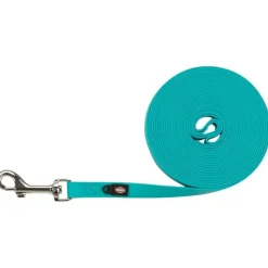 TRIXIE Laisse à pister pour chien coloris bleu océan Easy Life Taille M/XL 13 mm - 10 mètres