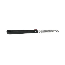 MARTIN SELLIER Laisse amortisseur nylon 50cm noire