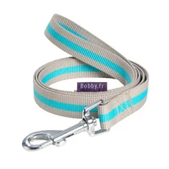 BOBBY Laisse Arlequin beige/turquoise taille L