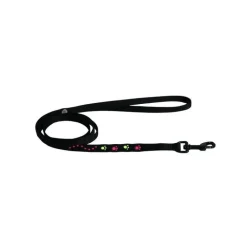 MARTIN SELLIER Laisse chat à motif 10 mm coloris noir - 120 cm